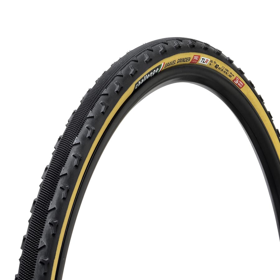 Challenge, Gravel Grinder Pro, Tire, 700x33C, Folding, Tubeless Ready, Smart, SuperPoly, PPS2, 260TPI, Tanwall