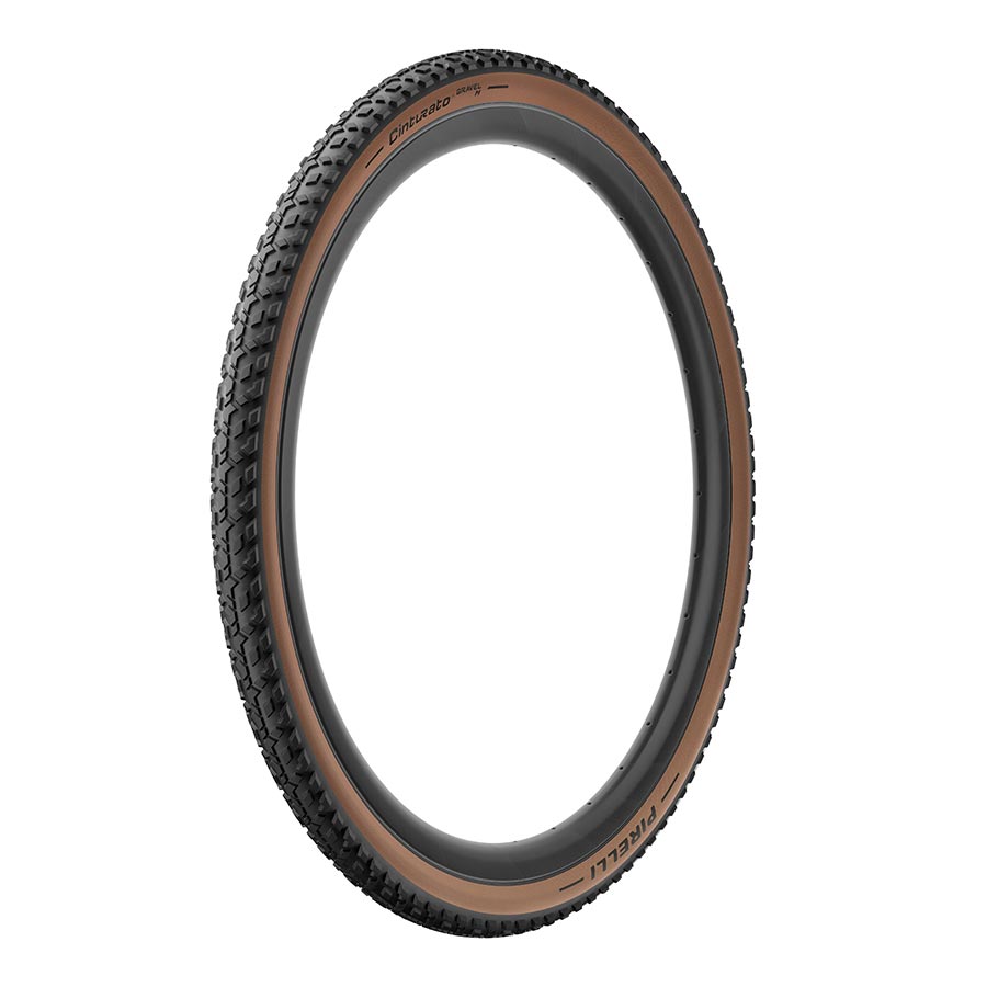 Pirelli, Cinturato Gravel M, Gravel Tire, 700x45C, Folding, Tubeless Ready, SpeedGrip, ArmourTech, 127TPI, Tanwall