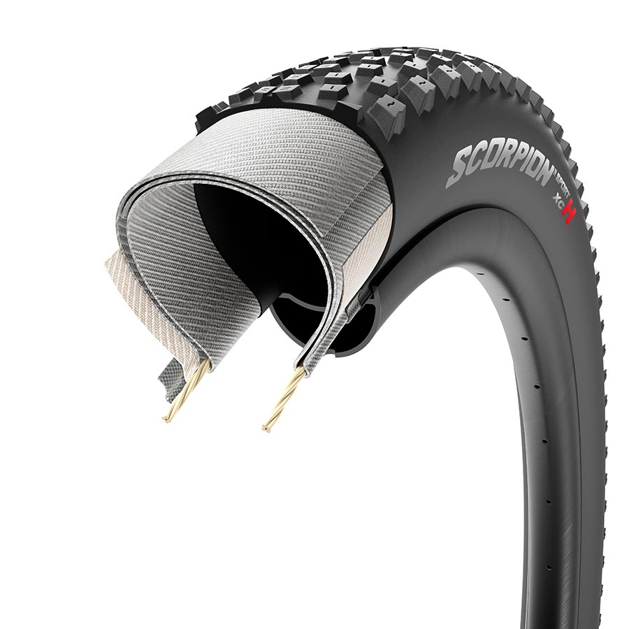 Pirelli, Scorpion Sport XC M, Mountain Tire, 29x2.20, Folding, Tubeless Ready, SmartGRIP, ProWALL, 60TPI, Black