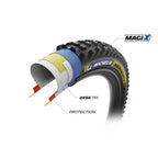 Michelin, WILD ENDURO MS RACING LINE, Mountain Tire, 29''x2.40, Folding, Tubeless Ready, MAGI-X, Black