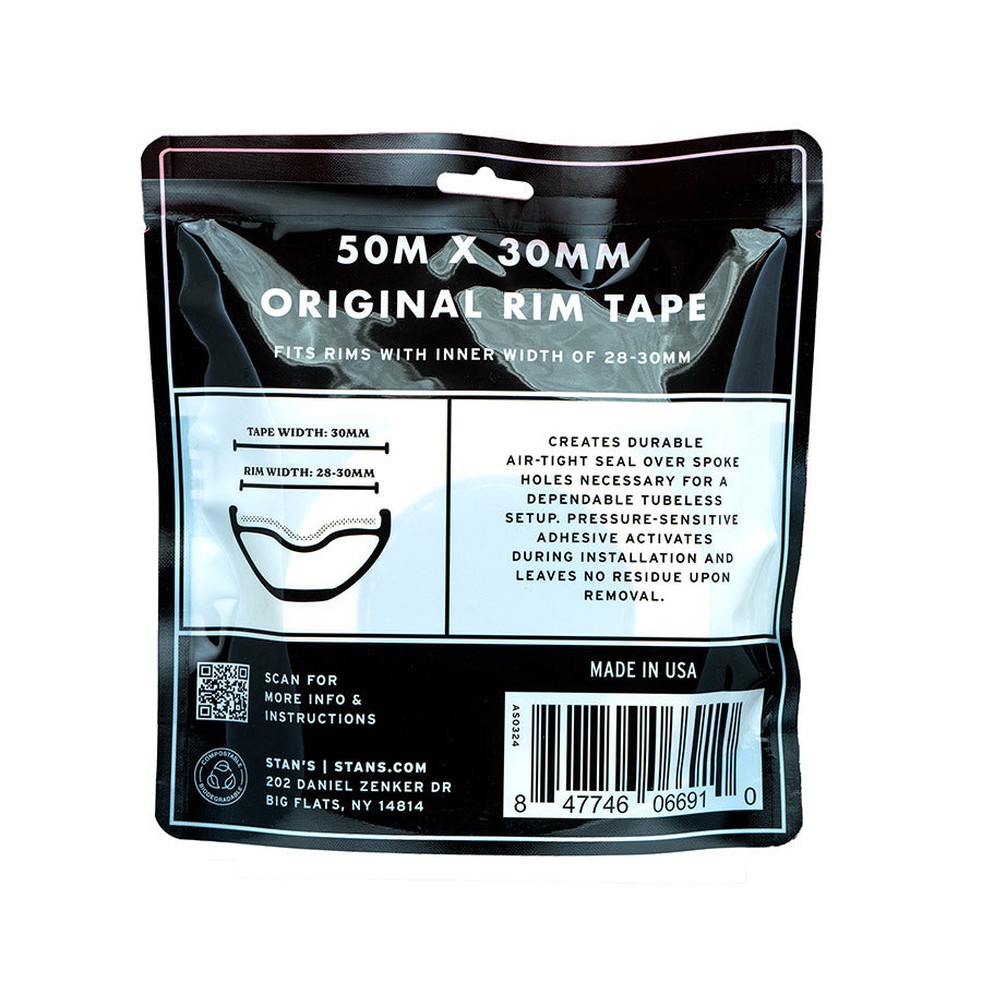 Stans No Tubes, Rim Tape, Tubeless Tape, 10m, 21mm