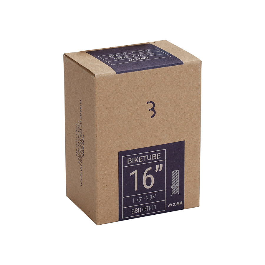 BBB Cycling, Tube, Schrader, Length: 33mm, 20'', 1.75-2.35