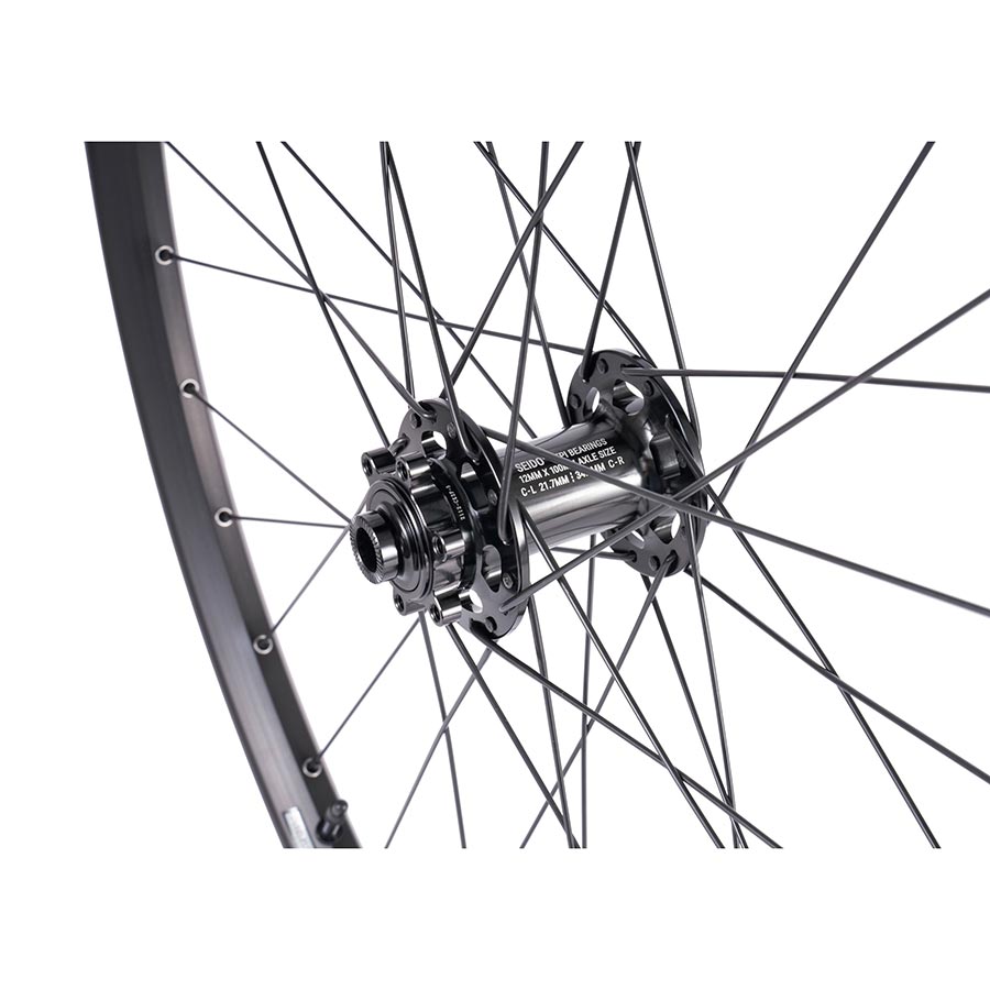 Seido, Magnon, Wheel, Pair, 650B / 584, Holes: 32, 12mm TA, F: 100mm, R: 142mm, Disc IS 6-bolt, Shimano HG, Pair