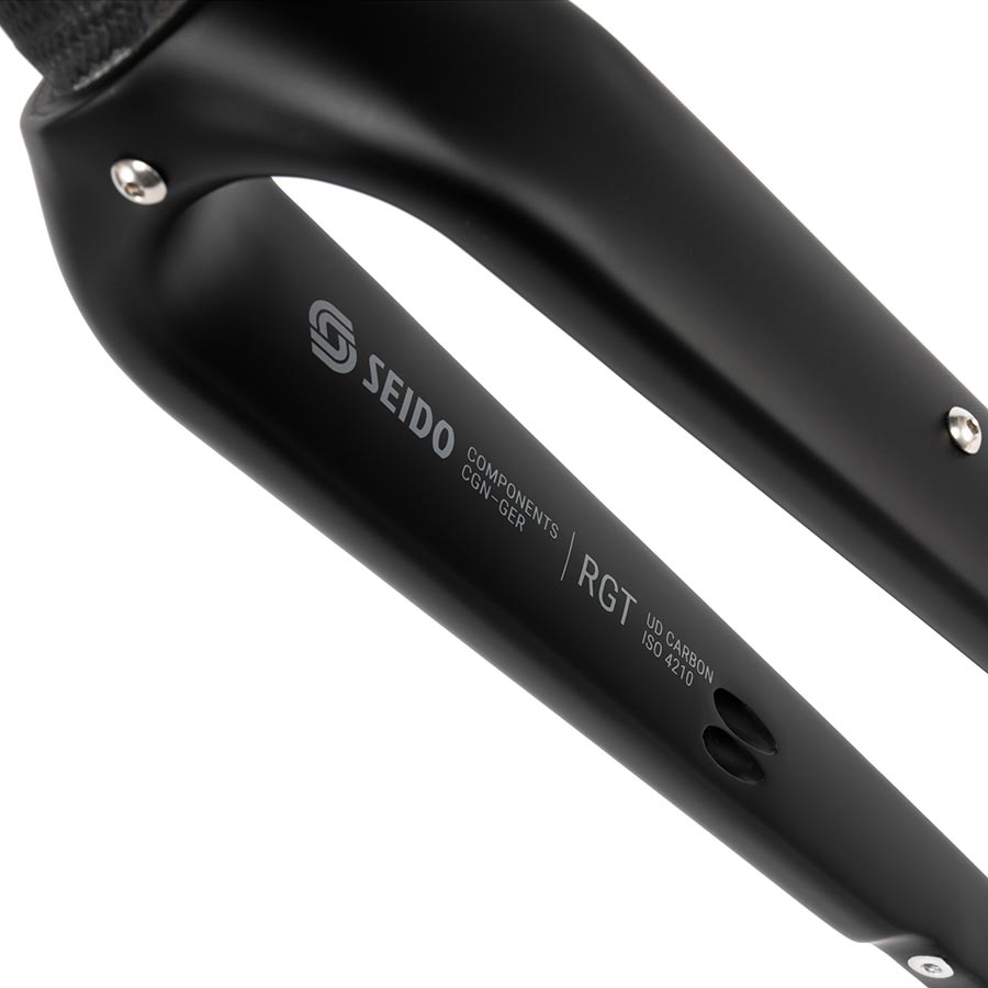 Seido, RGT, Fork, 700C/27.5'', 1-1/8''-1.5'', 12x100mm TA, Rake: 50mm, Black