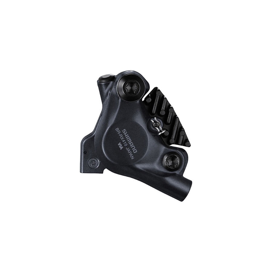 Shimano, GRX BR-RX410, Road Hydraulic Disc Brake, Front, Flat mount, 140 or 160mm (not included), 109g, Black