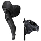 Shimano, GRX ST-RX610/BL-RX610/BR-RX410, Road Hydraulic Disc Brake, Front, Flat mount, 160mm (not included), Black, IRX6103DLF6SC100A