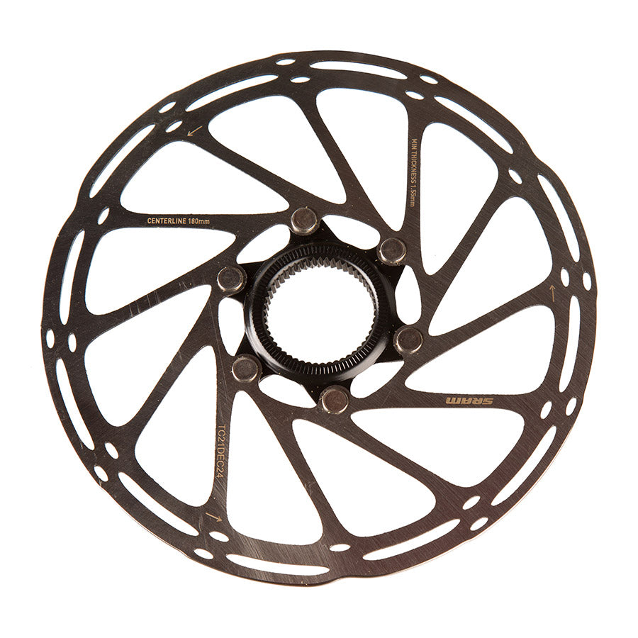 SRAM, Centerline CenterLock Black, 160mm, Center Lock