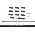 Shimano, Shifter Cable and Housing Set, Polymer Coated Stainless Steel, Cables; 1800/2100mm, Housing; 3300mm, Black, Shimano, MTB, XTR, IOTSP41SET01