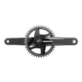 SRAM, Force D2 1x Wide, Power Meter Crankset, Speed: 12, Spindle: 28.99mm, BCD: Direct Mount, 40, DUB, 172.5mm, Black, Road Disc