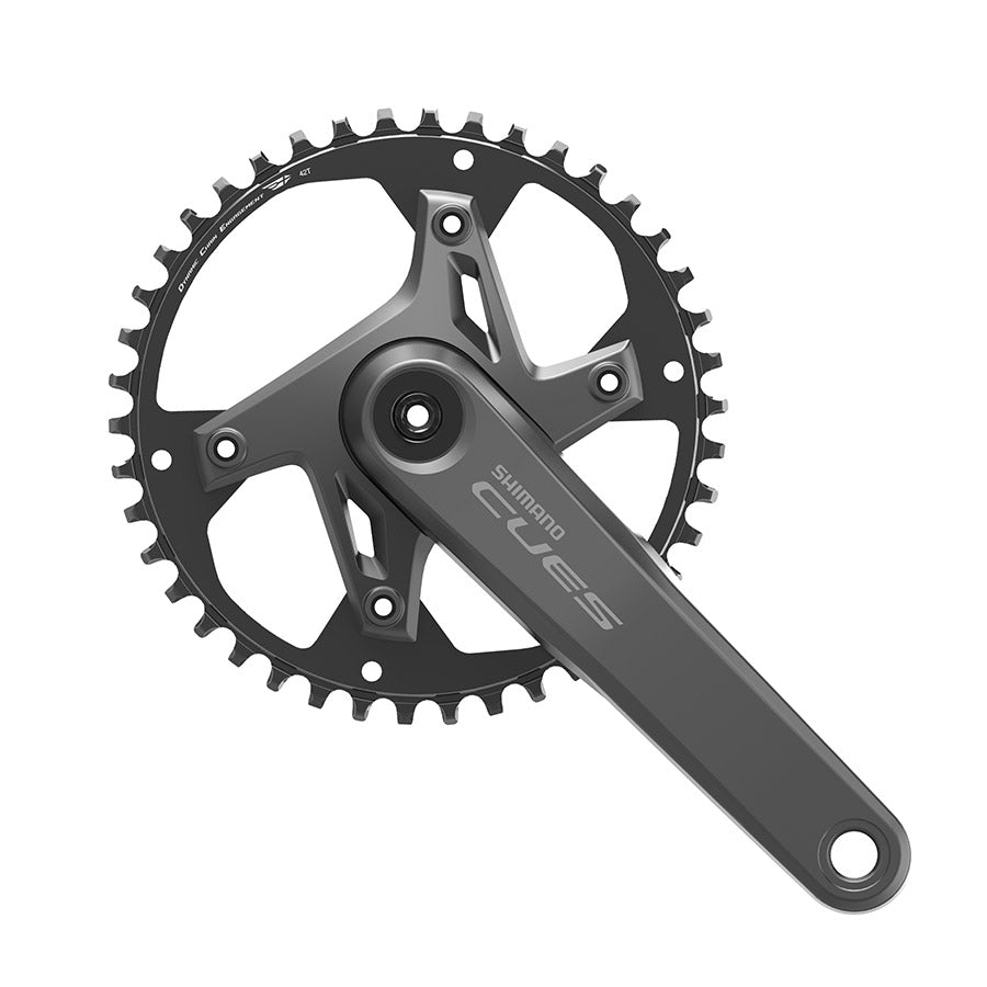 Shimano, CUES FC-U6000-1, Crankset, Speed: 9/10/11, Spindle: 24mm, BCD: 110, 40, Hollowtech II, 170mm, Black, Boost, EFCU60001CXB0X