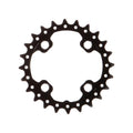 Shimano, Y1NA24000, 24T, 10sp, BCD: 64mm, 4 Bolt, SLX FC-M675, Inner Chainring, For 24/38, Aluminum, Black