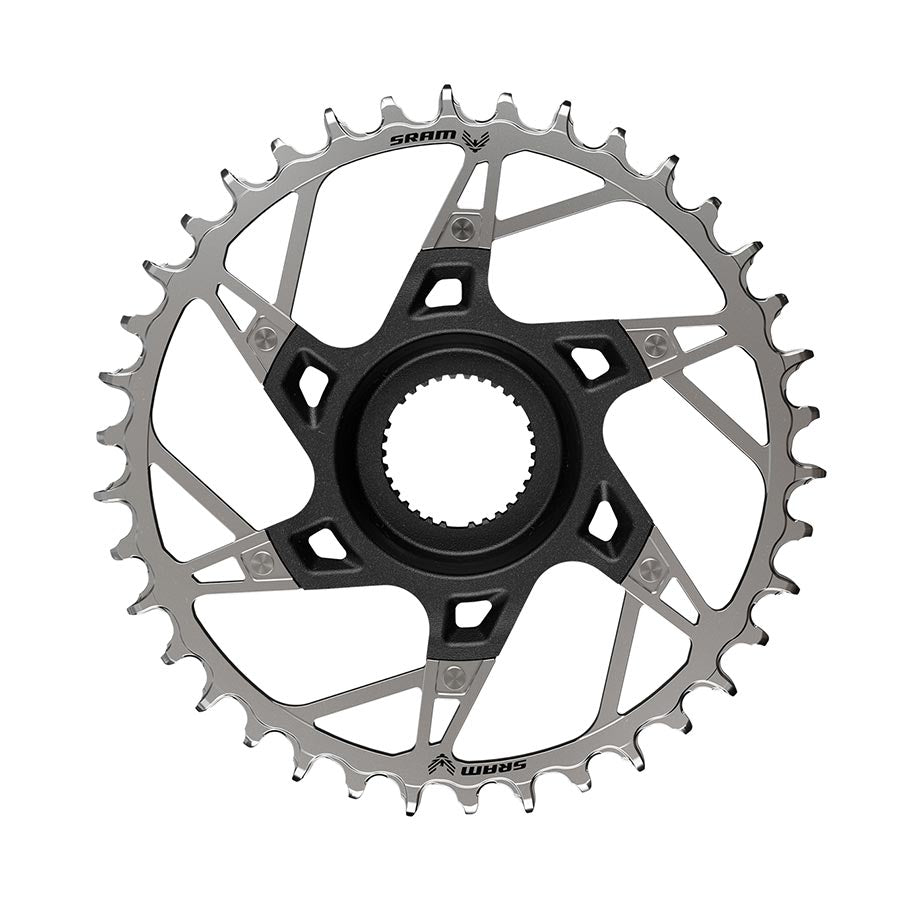 Wheels Manufacturing, Shimano DM T-Type Outboard, Chainring, Teeth: 28, Speed: 12, BCD: Direct Mount Shimano, Single, 7075 Aluminum, Black