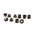 Truvativ, 11.6915.009.000, Chain ring bolt kit 5-arm, Double, Aluminum, Black