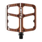 Deity, Flat Trak, Platform Pedals, Body: Aluminum, Spindle: Cr-Mo, 9/16'', Black, Pair