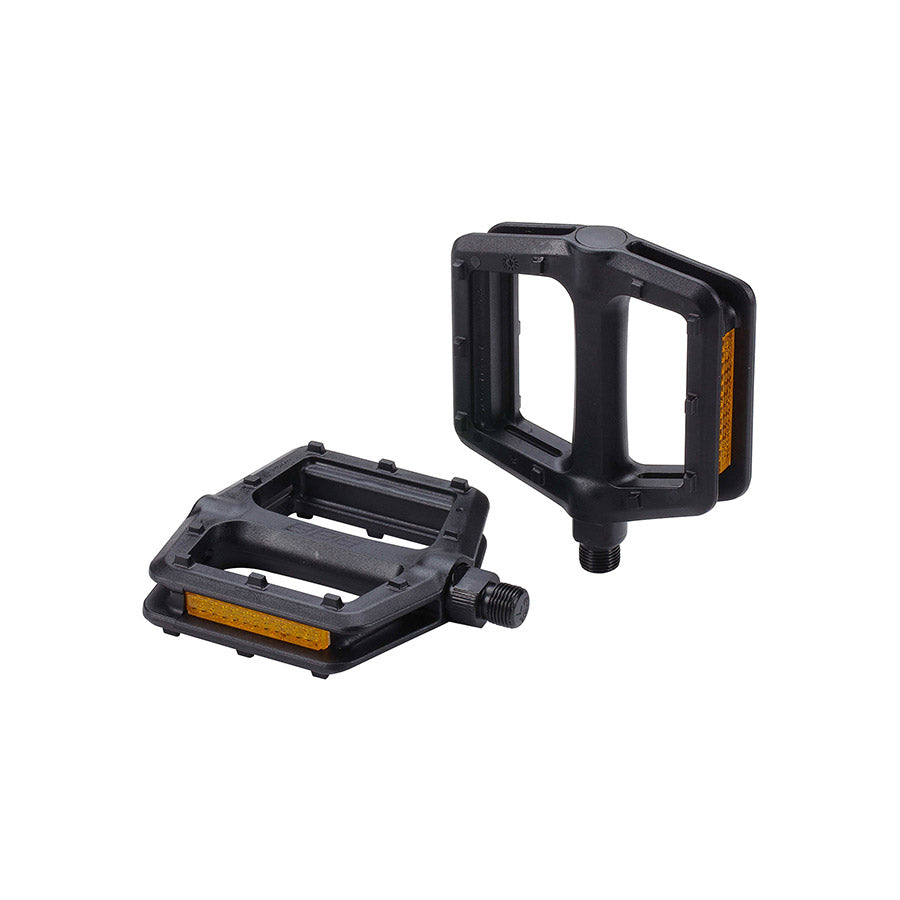 BBB Cycling, BPD-35 TrailRide, Platform Pedals, Body: Nylon, Spindle: Cr-Mo, 9/16'', Black, Pair