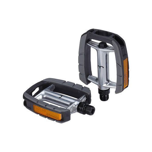 BBB Cycling, BPD-43 ComfortLight, Pedals, Body: Aluminum, Spindle: Cr-Mo, 9/16'', Grey, Pair