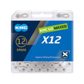 KMC, X12 Wax, Chain, 12 Speed, 5.5mm, 126 Links, Silver