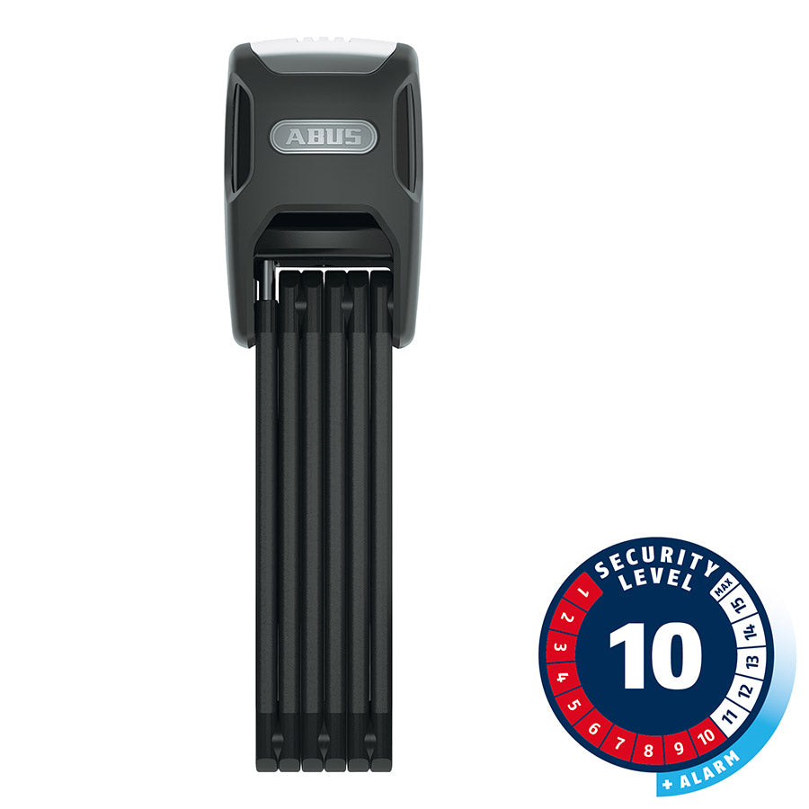 Abus, Bordo XPlus Alarm 6000, Folding Lock, Key, 90cm, 3', 5mm, Black