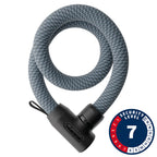 Abus, Yarnit 4004K, Chain Lock, Key, 4mm, 85cm, 2.8', Black