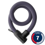 Abus, Yarnit 4004K, Chain Lock, Key, 4mm, 85cm, 2.8', Black