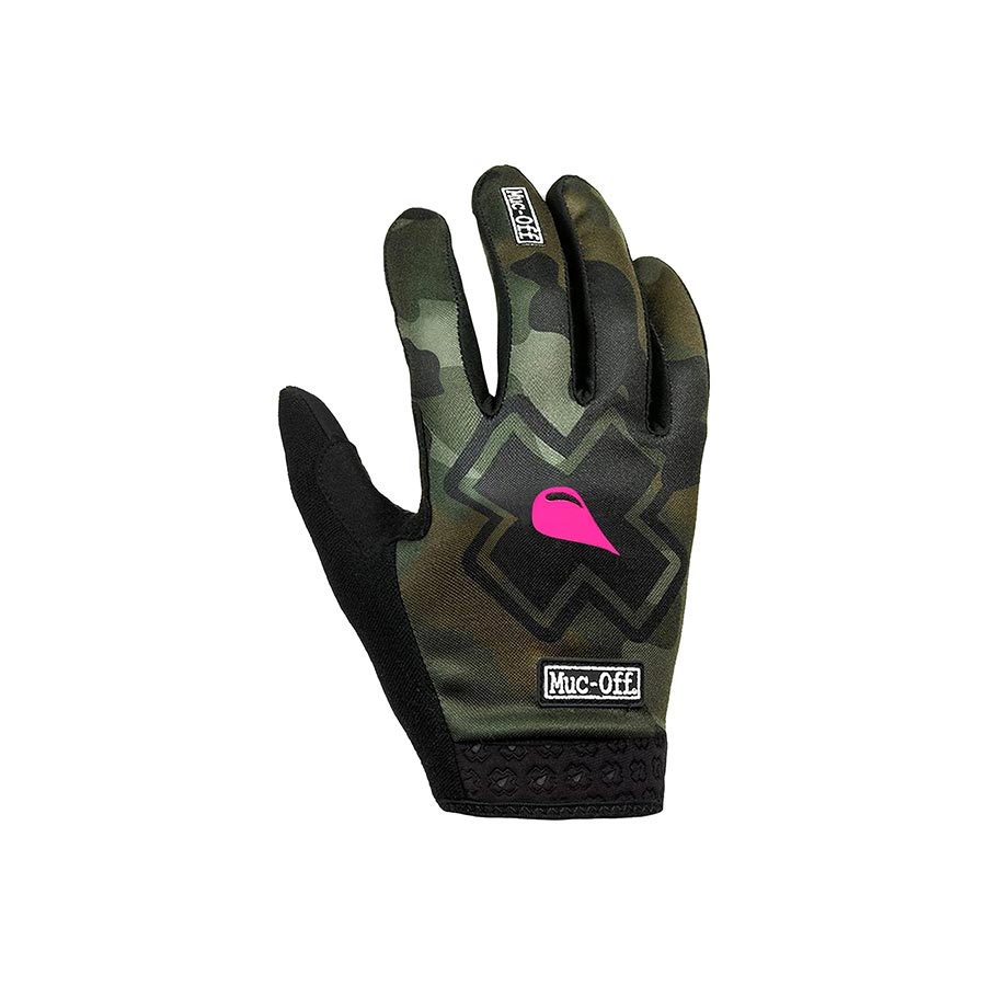 Muc-Off, Youth Rider, Full Finger Gloves, Camo, JS, Pair
