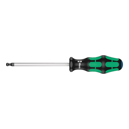 Wera, 352 Hex Ball End Screwdriver, Hex Wrench, Hex 6.0 x125mm, Metric