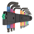 Wera, 950 SPKS Short, Hex Wrench, 9pcs Set, Short Arm Hex, Metric