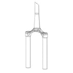 RockShox, Fork CSU - Solo Air 27 Boost™ 15X110 150mm Max Aluminum Taper Diffusion Black (No Gradients) - Reba A7 130-150mm (2018+), 11.4018.008.545