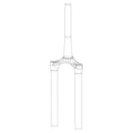 RockShox, CSU for Reba 29 150 DFBLK, 11.4018.008.539