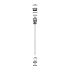 RockShox, Debonair Air Spring for Sektor Debonair, 80-120mm, 11.4018.087.000