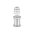 RockShox, Sealhead for 32mm Debonair Red, 11.4018.096.001