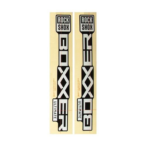 RockShox, Decal Kit for BoXXer Ultimate D1, Silver for Boxxer Electric Red